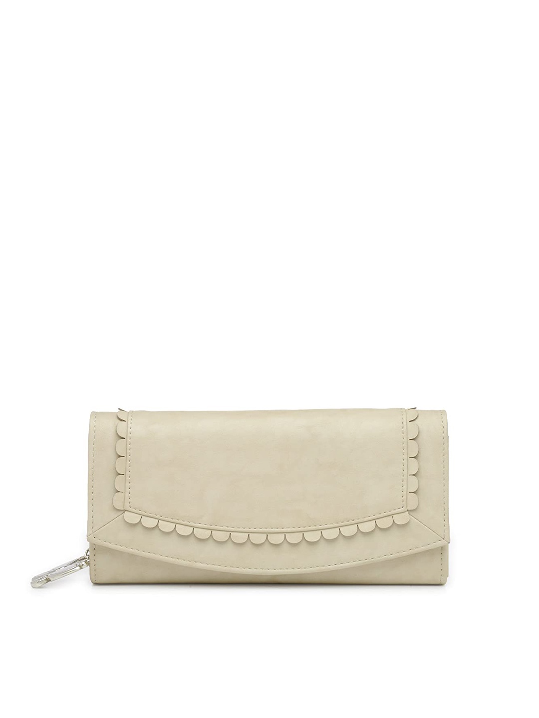 

Butterflies Women Envelope Style Wallet, Cream