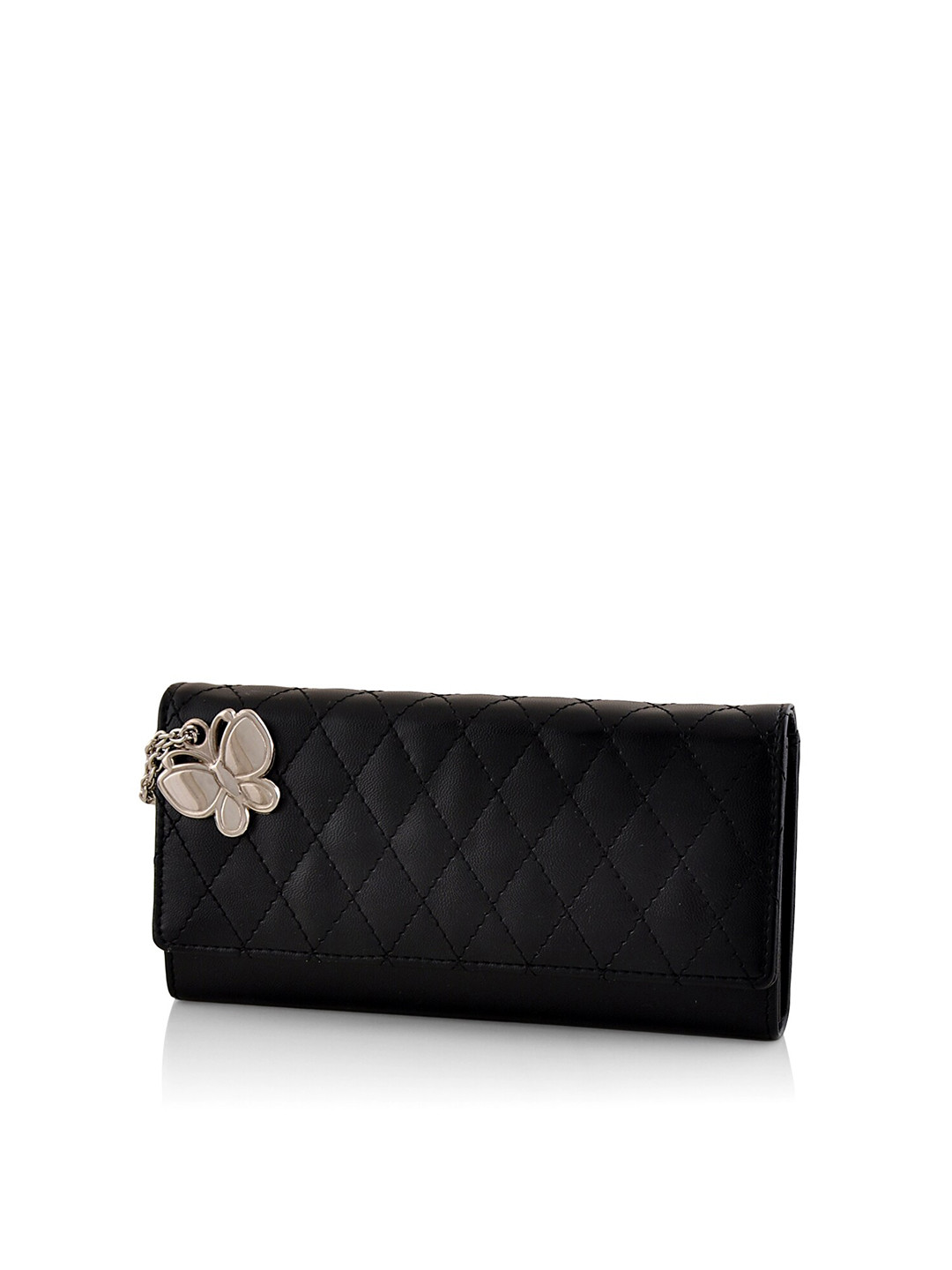 

Butterflies Women Envelope Style Wallet, Black