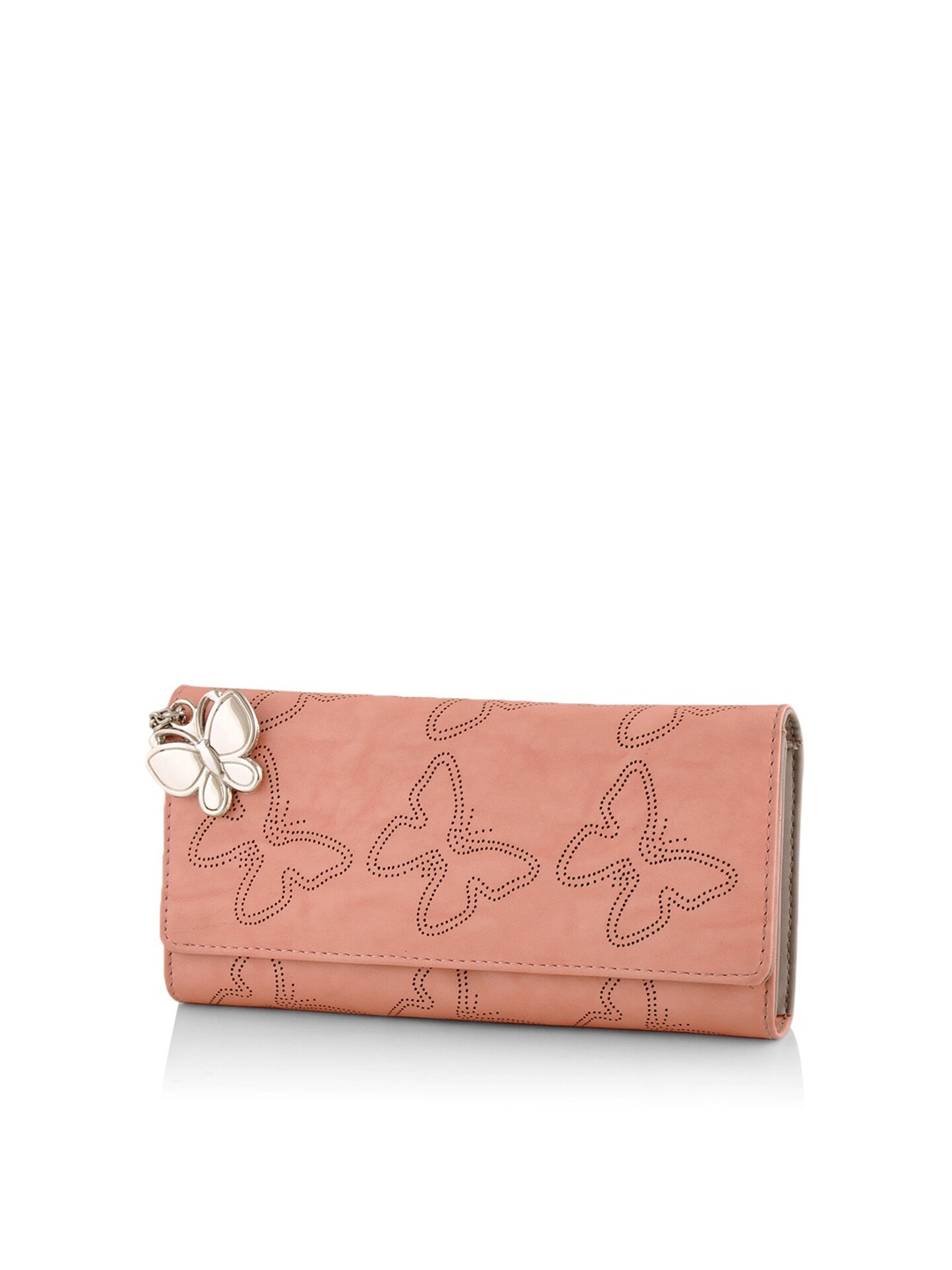 

Butterflies Women Envelope Wallet, Peach