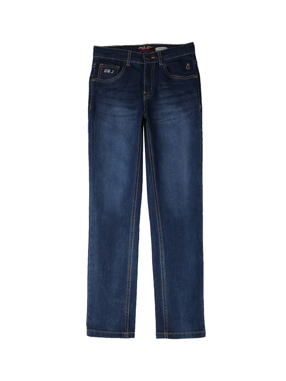 

Gini and Jony Boys Mid-Rise Light Fade Jeans, Blue