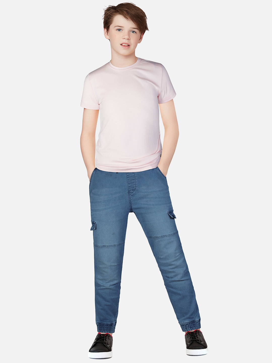 

Gini and Jony Boys Mid-Rise Jogger Fit Denim Jeans, Blue