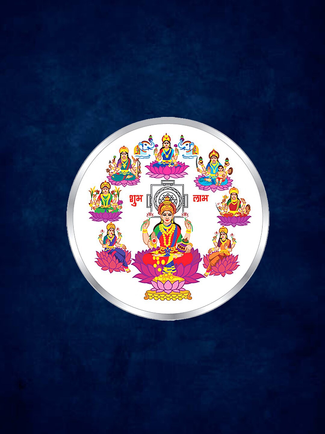 

Taraash Goddess Ashtalakshmi Silver Coin-20 gram