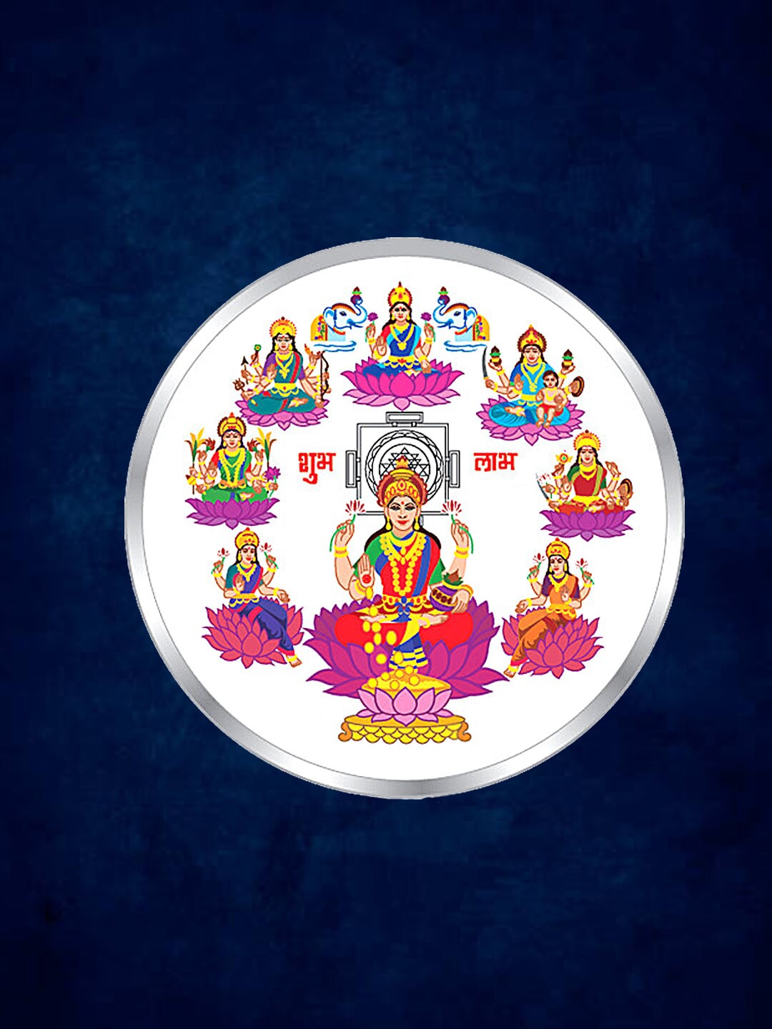 

Taraash Goddess Ashtalakshmi Silver Coin-20 gram