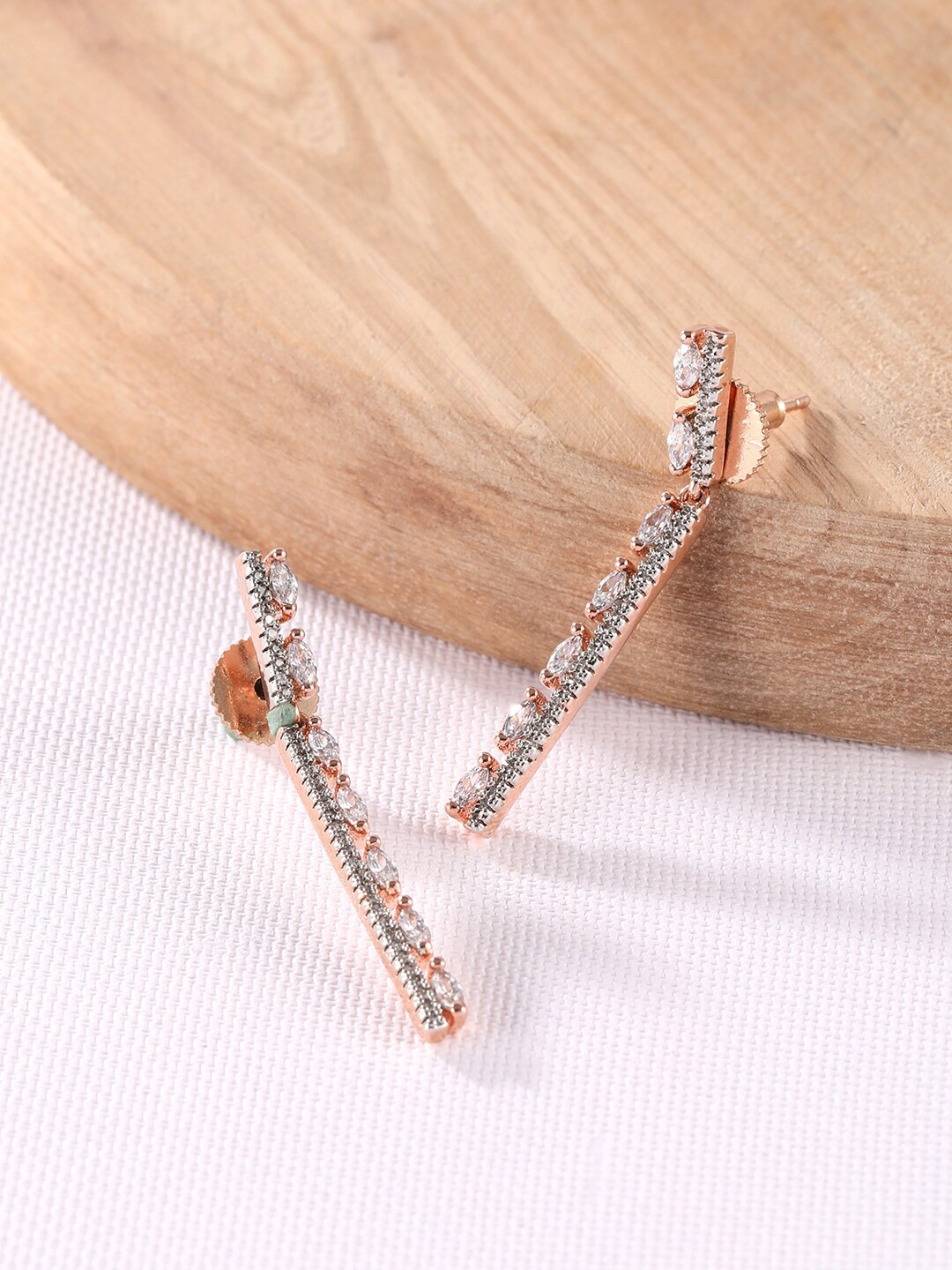 

XPNSV Rose Gold-Plated Drop Earrings