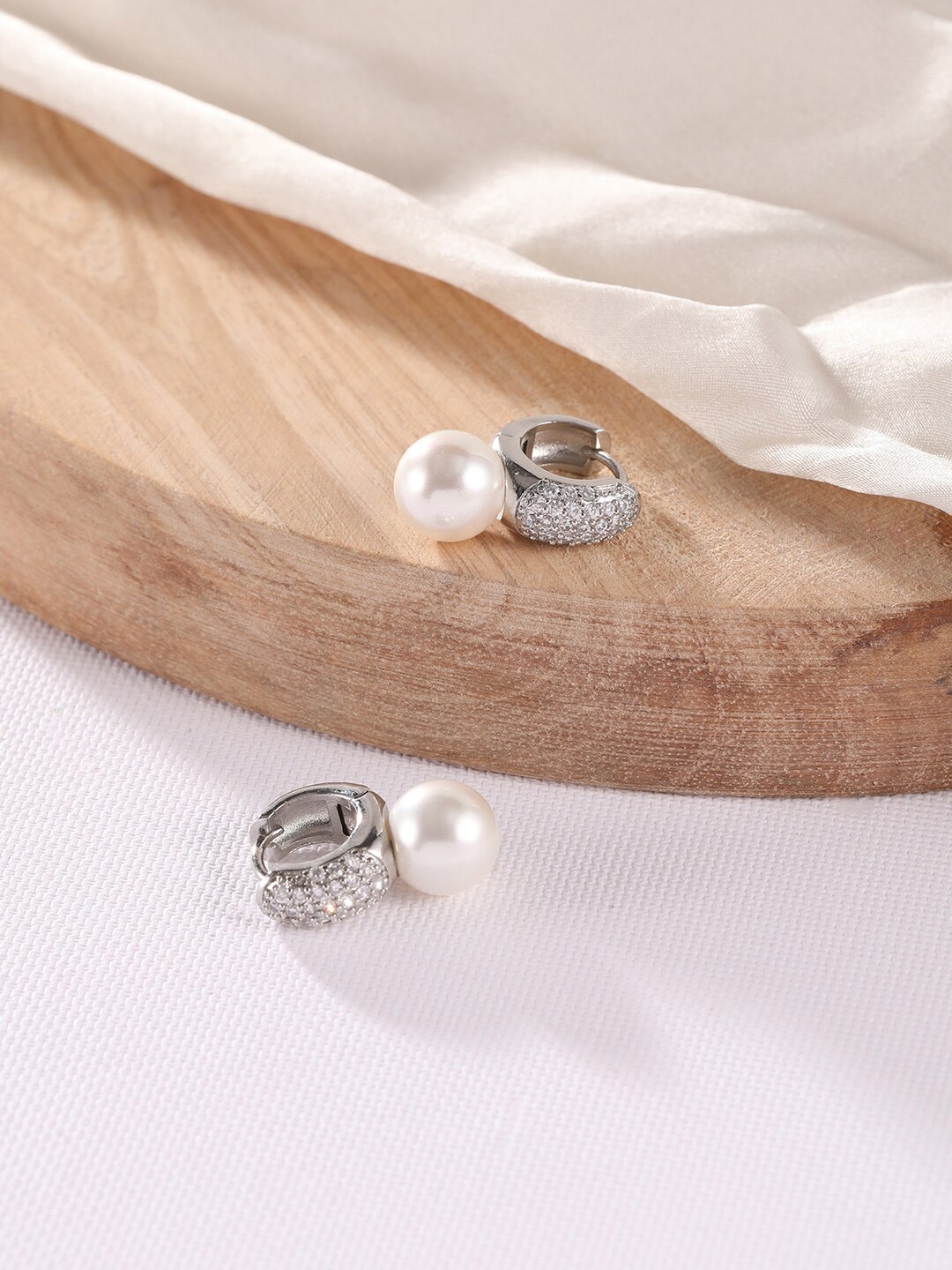 

XPNSV Silver-Plated Hoop Earrings