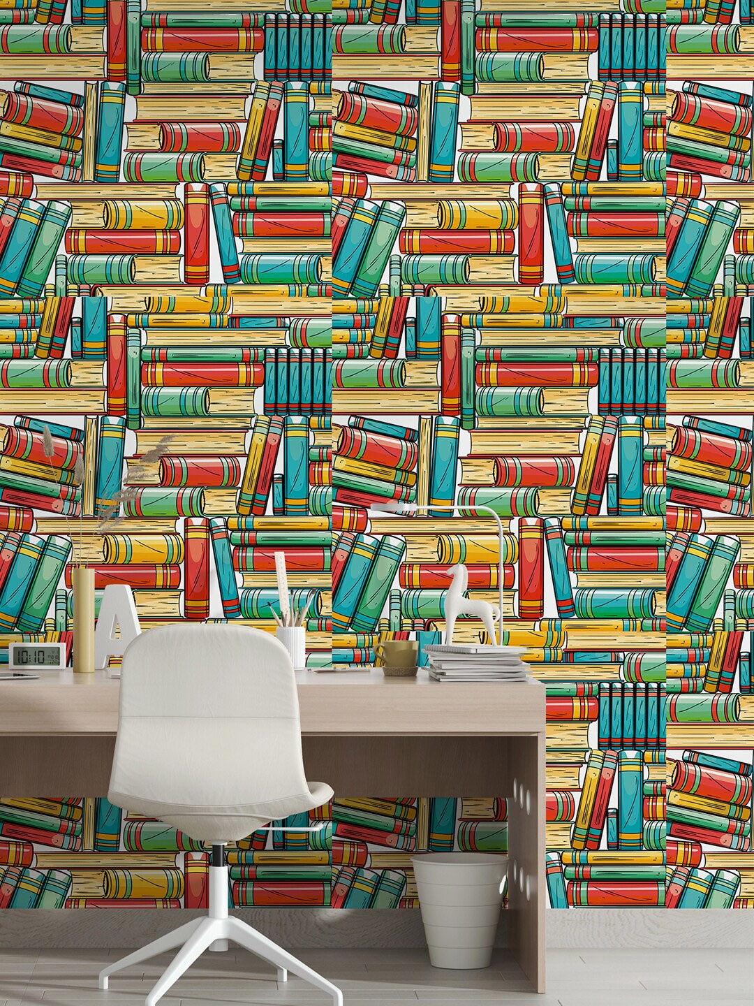 

PAPER PLANE DESIGN Yellow & Green Printed Waterproof Wallpaper