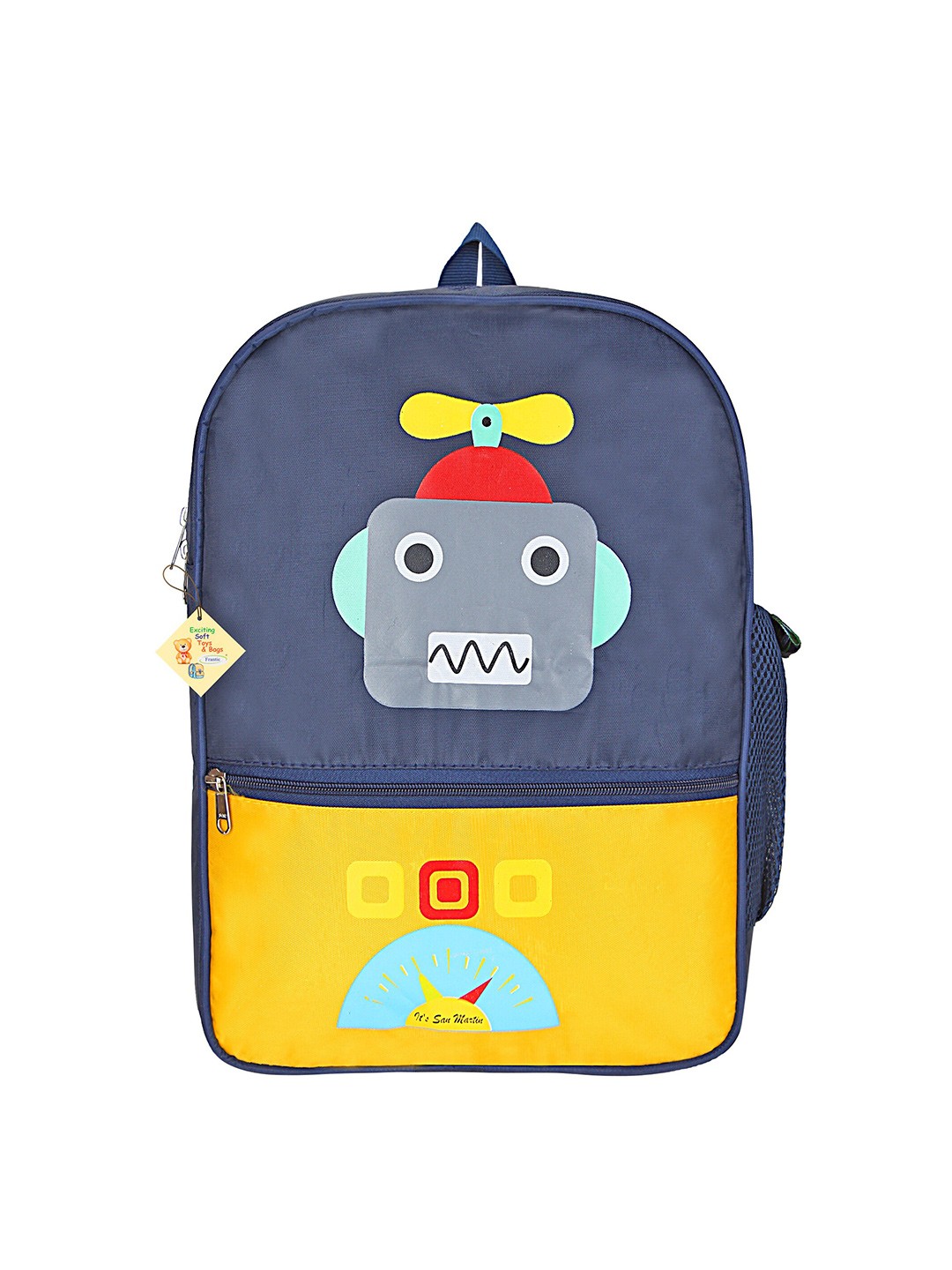 

Frantic Kids Graphic Printed Backpack, Yellow