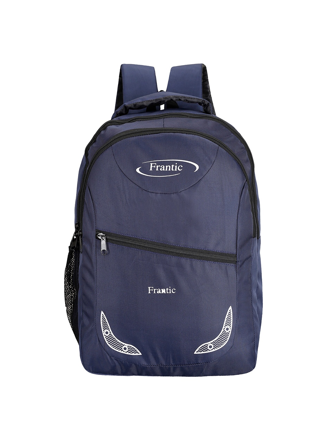 

Frantic Kids Printed Backpack, Navy blue