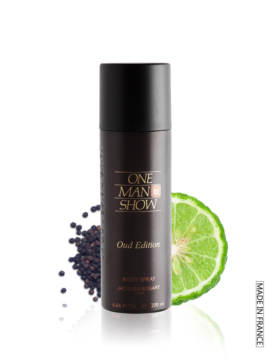 

JACQUES BOGART Men One Man Show Oud Deodorant 200 ml, Black