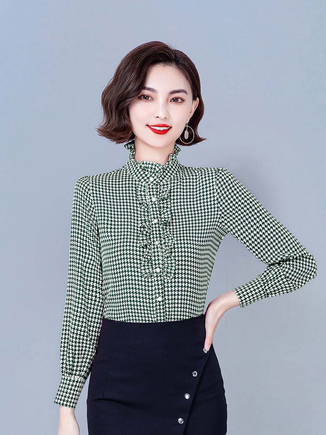

JC Collection Shepheard Checks Casual Shirt, Green