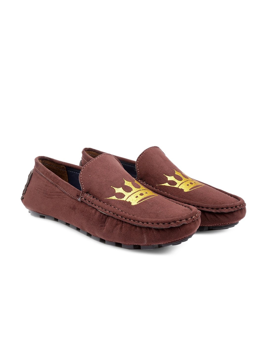 

Bxxy Men Printed Slip-On Loafers, Brown