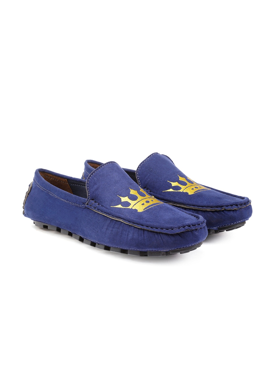 

Bxxy Men Printed Slip-On Loafers, Navy blue