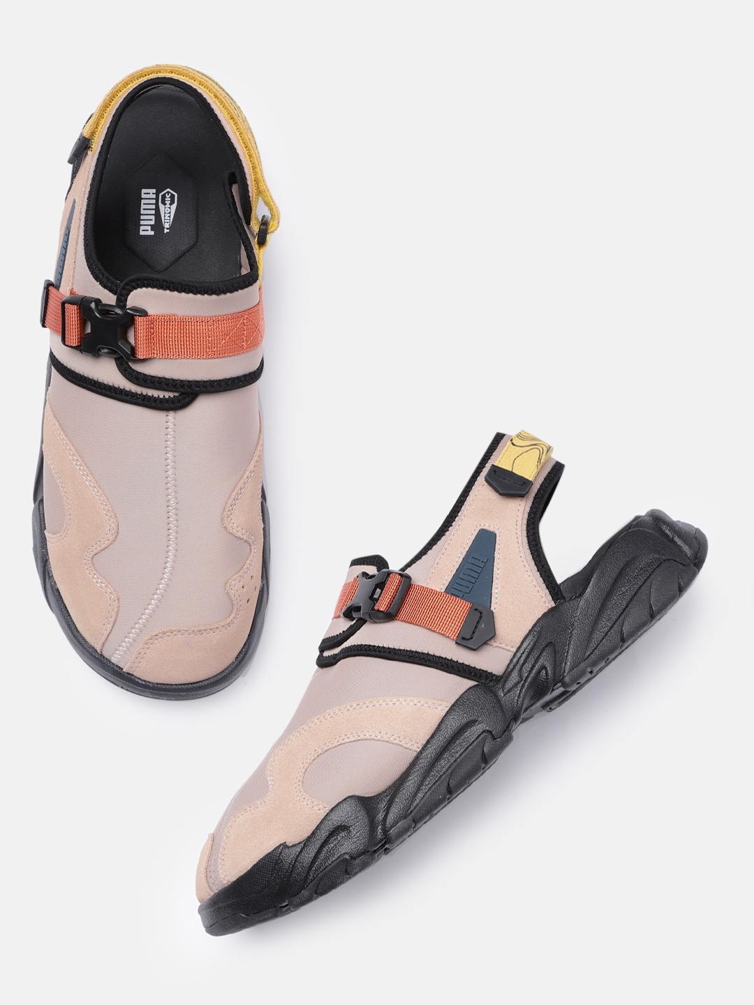 

Puma Unisex TS-01 Retro Shoe-Style Sandals, Beige