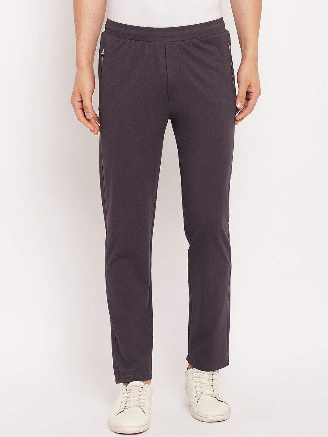 

Okane Men Mid-Rise Track Pants, Grey