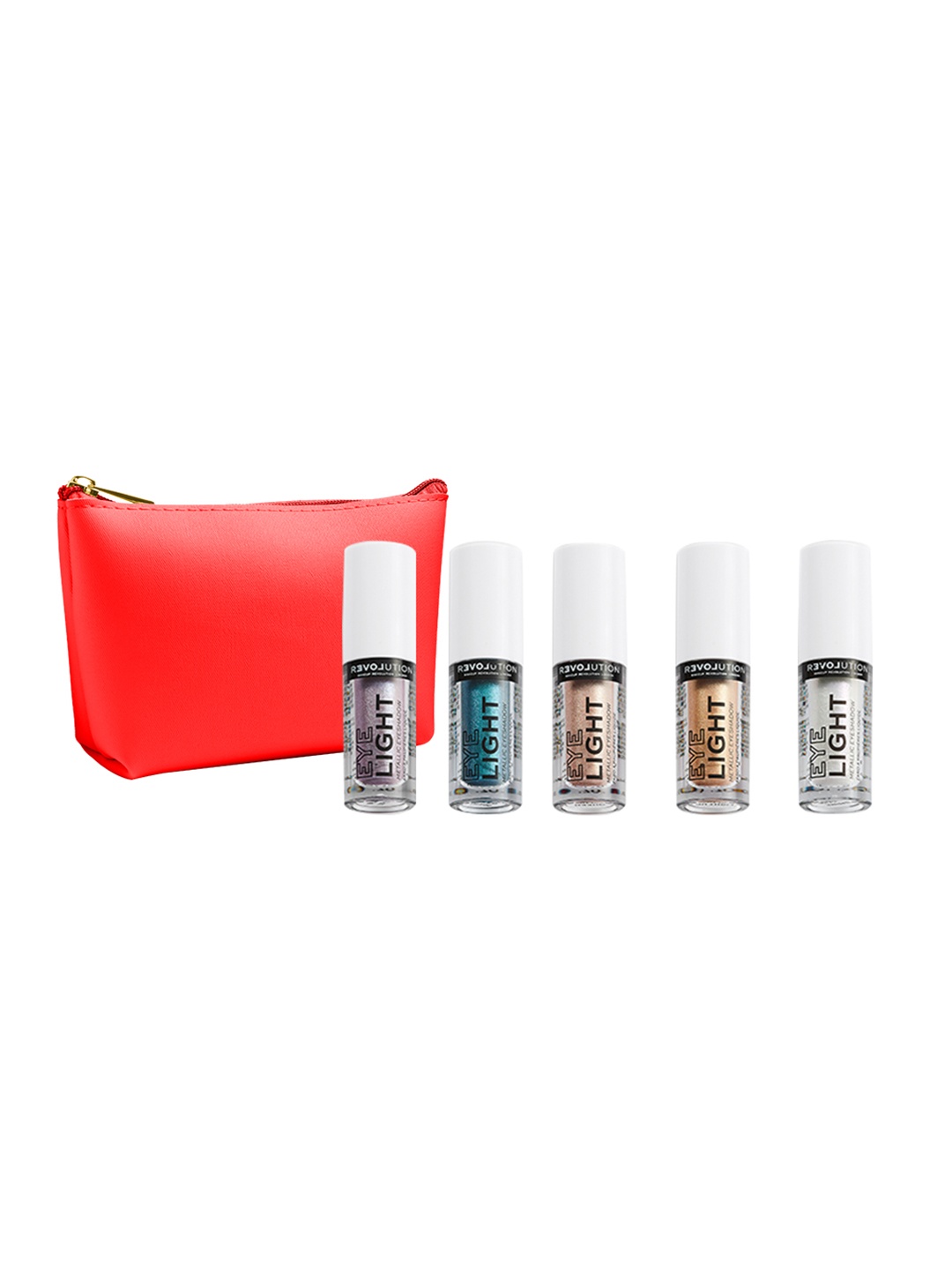

RELOVE Set of 5 Eye Light Metallic Eyeshadow - 1.9 ml Each, Multi