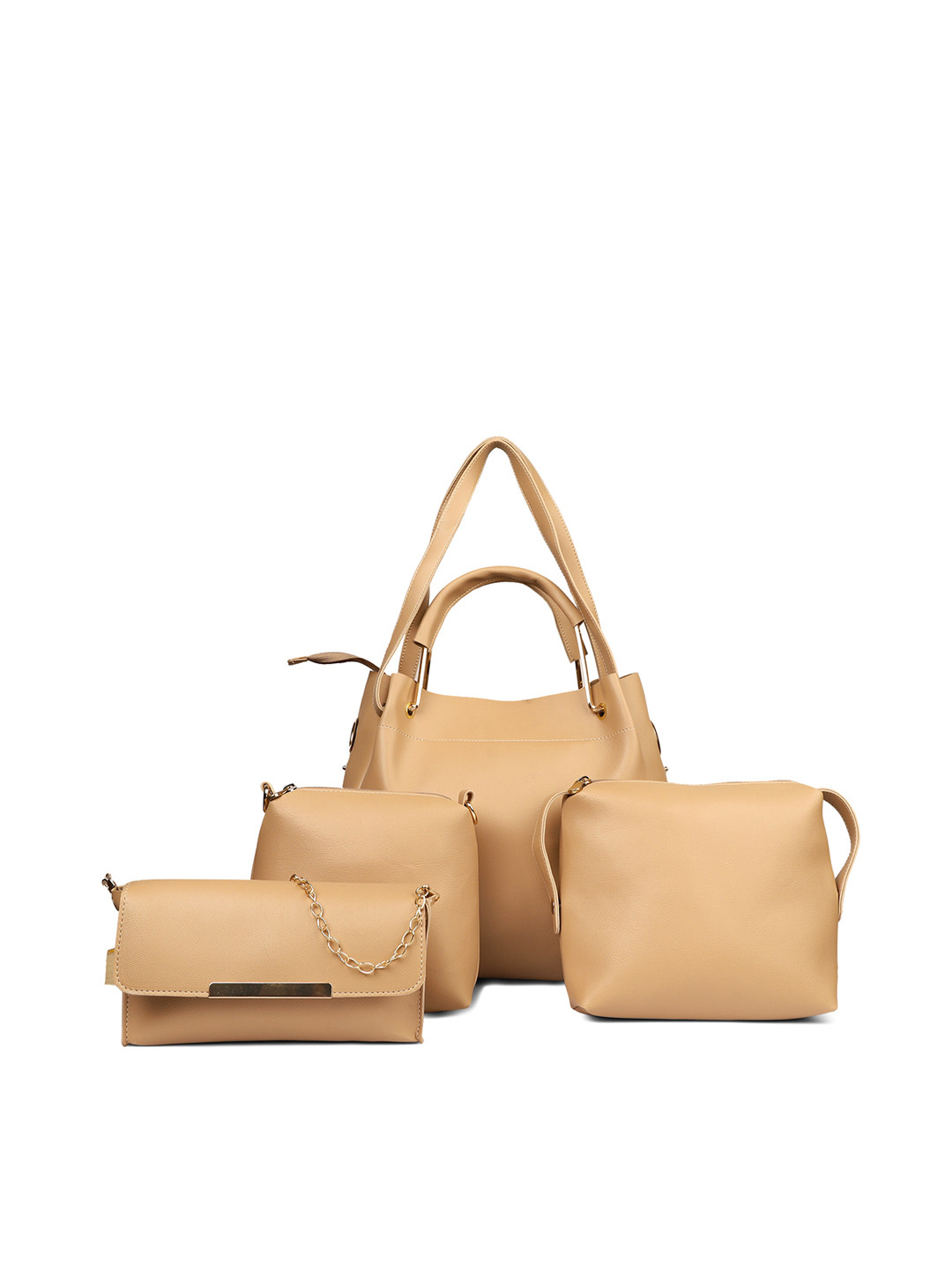 

LEGAL BRIBE Structured Handheld Bag, Beige
