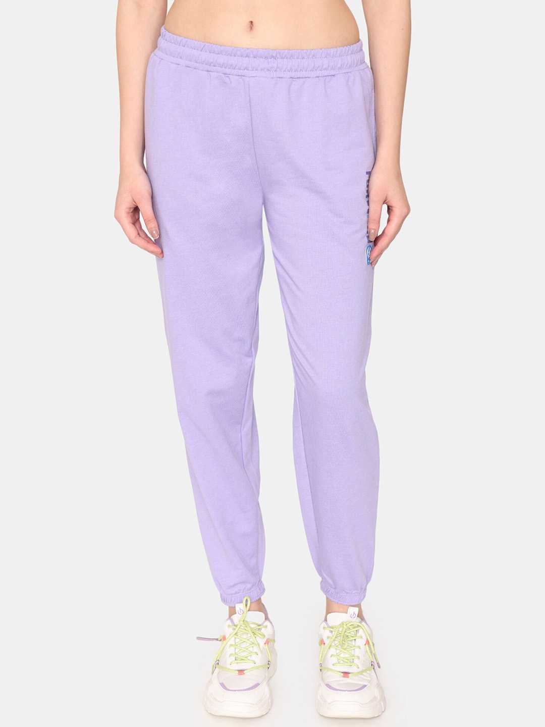 

Rosaline by Zivame Women Relaxed Fit Training & Gym Joggers, Purple