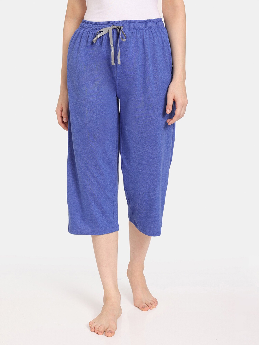 

Rosaline by Zivame Women Mid-Rise Lounge Pant, Blue