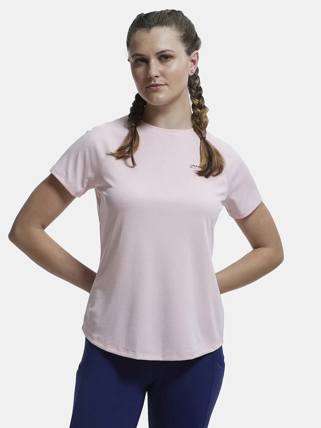 

Jockey Microfiber Fabric Relaxed Fit Breathable Mesh Tshirt-MW73, Pink