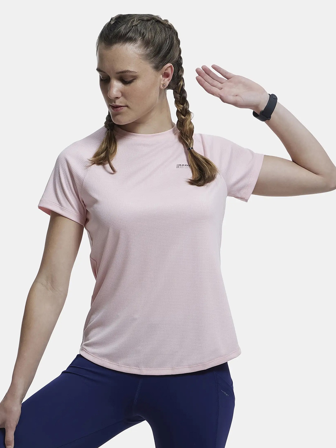 

Jockey Microfiber Fabric Relaxed Fit Breathable Mesh Tshirt-MW73, Pink