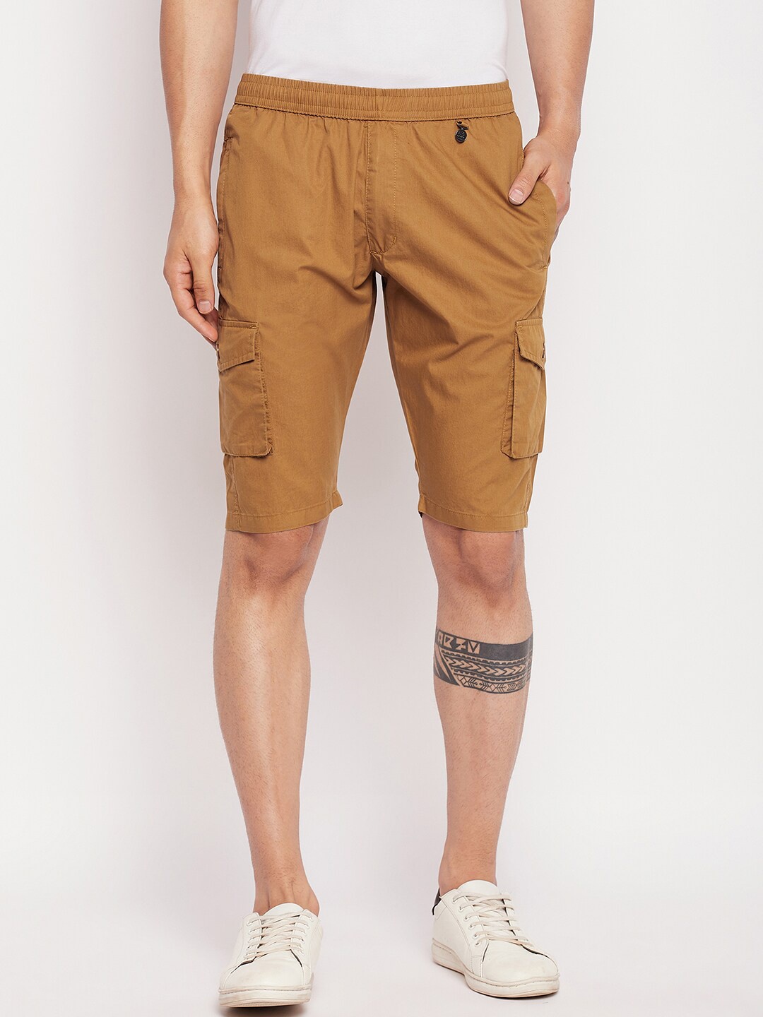 

Okane Men Regular Fit Cotton Lounge Shorts, Khaki
