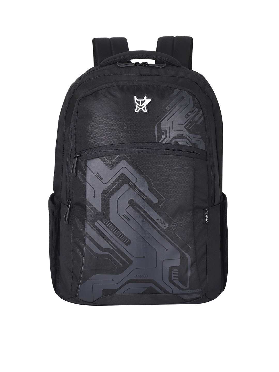 

Arctic Fox Geometric Printed Laptop Backpack, Black