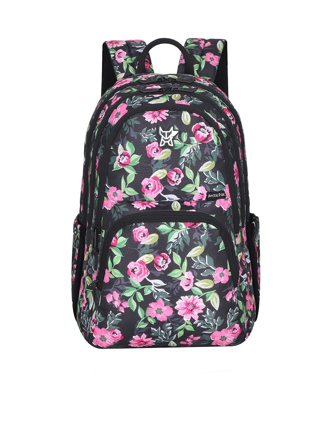 Arctic Fox Kids Floral Printed Water Resistant Backpack, Black