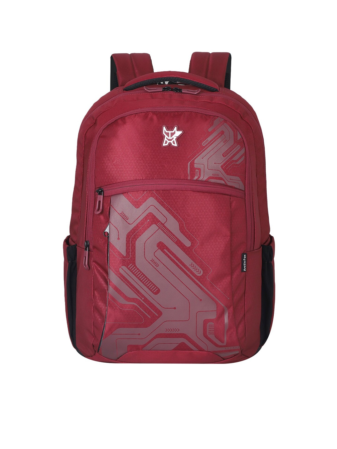 

Arctic Fox Printed Anti-Theft Water Resistant Backpack, Maroon