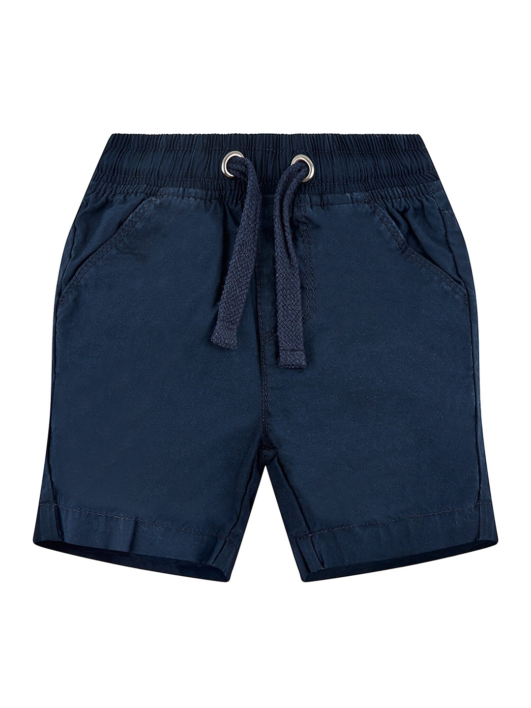 

mothercare Boys Mid-Rise Cotton Shorts, Navy blue