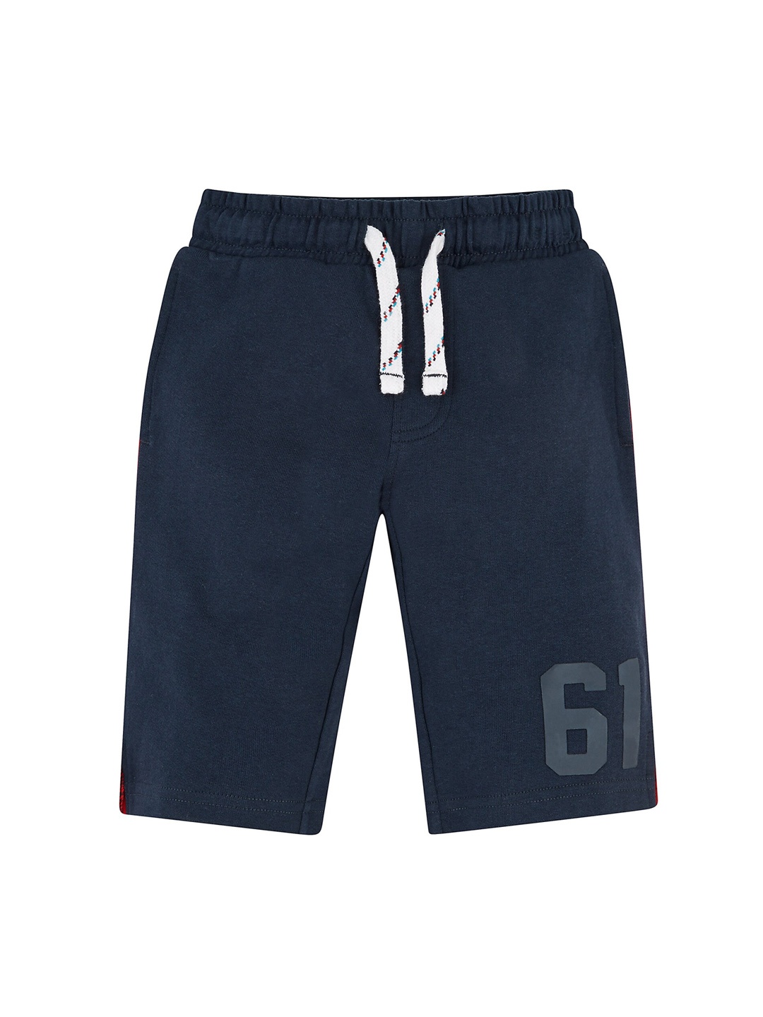 

mothercare Boys Mid-Rise Knee Length Cotton Shorts, Navy blue