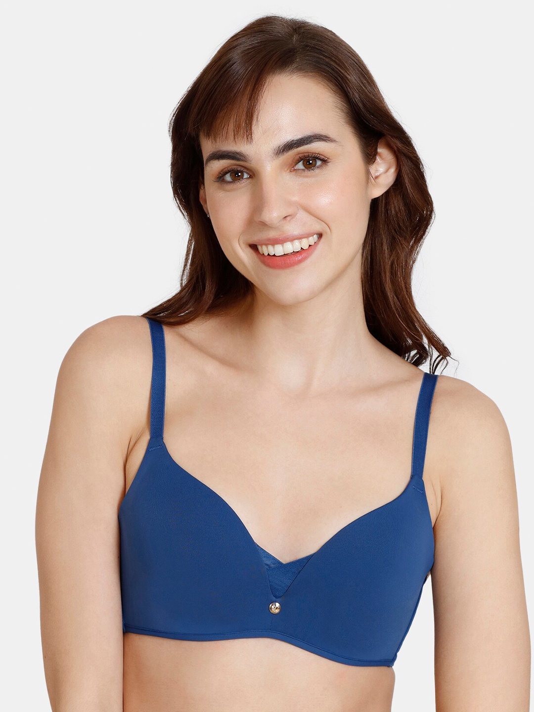 

Zivame Medium Coverage Lightly Padded Push-Up Bra, Blue