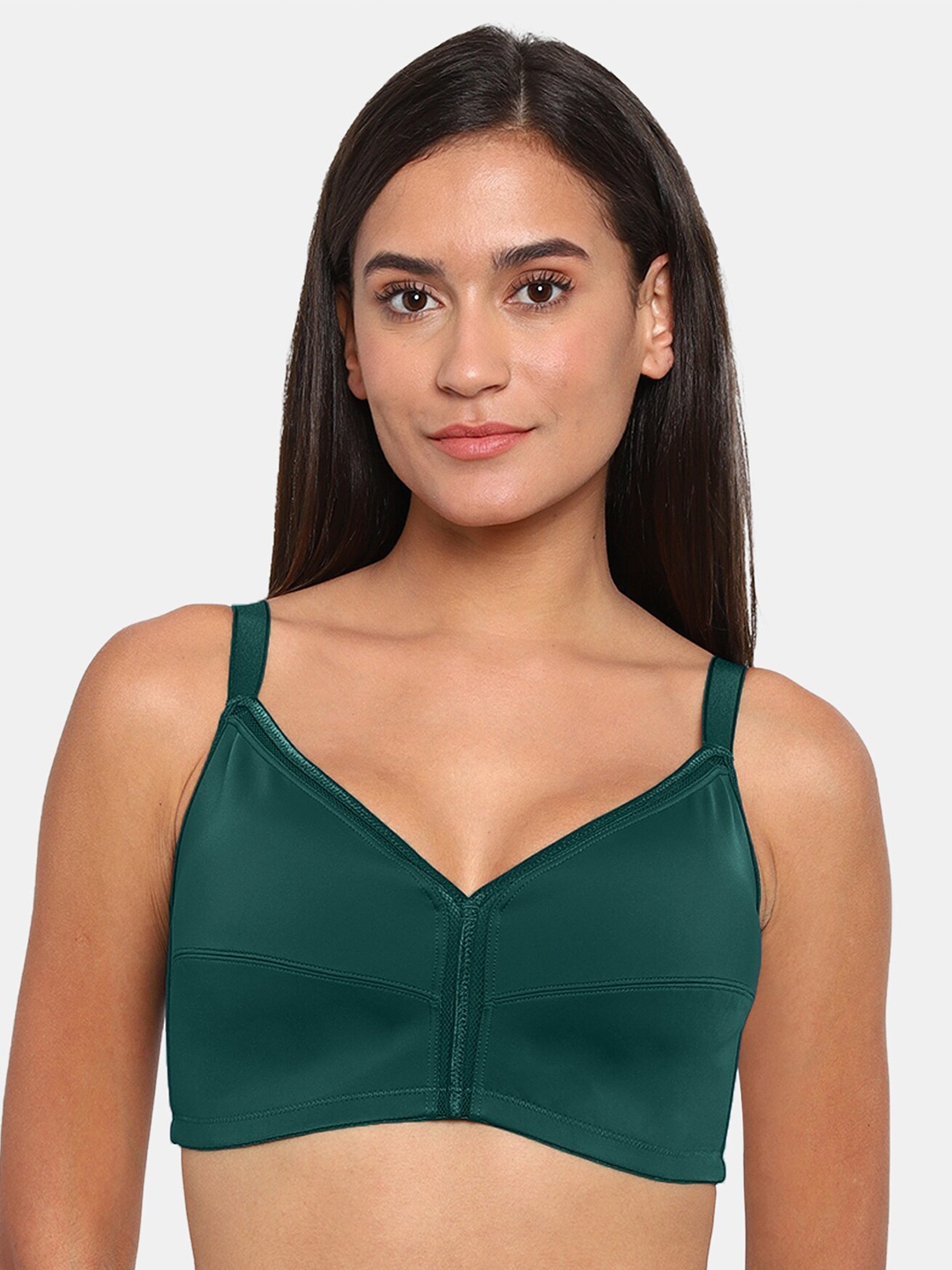 

Zivame Full Coverage Seamless Minimizer Bra, Green