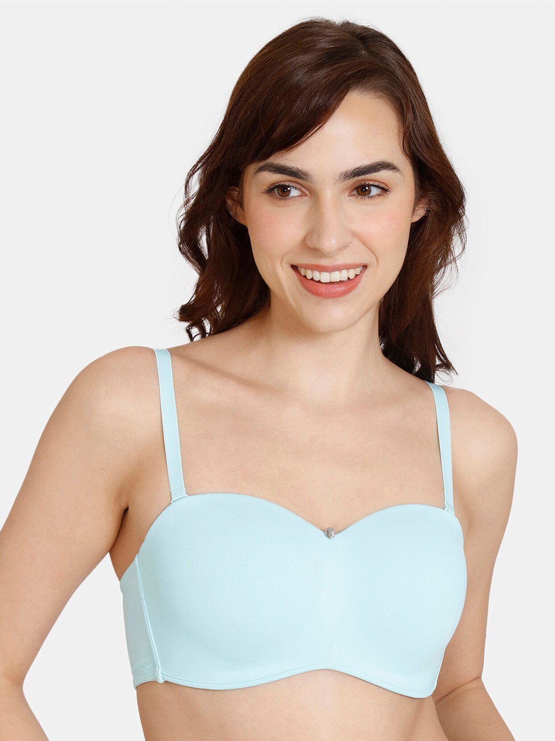 

Zivame Half Coverage Lightly Padded T-Shirt Bra, Blue