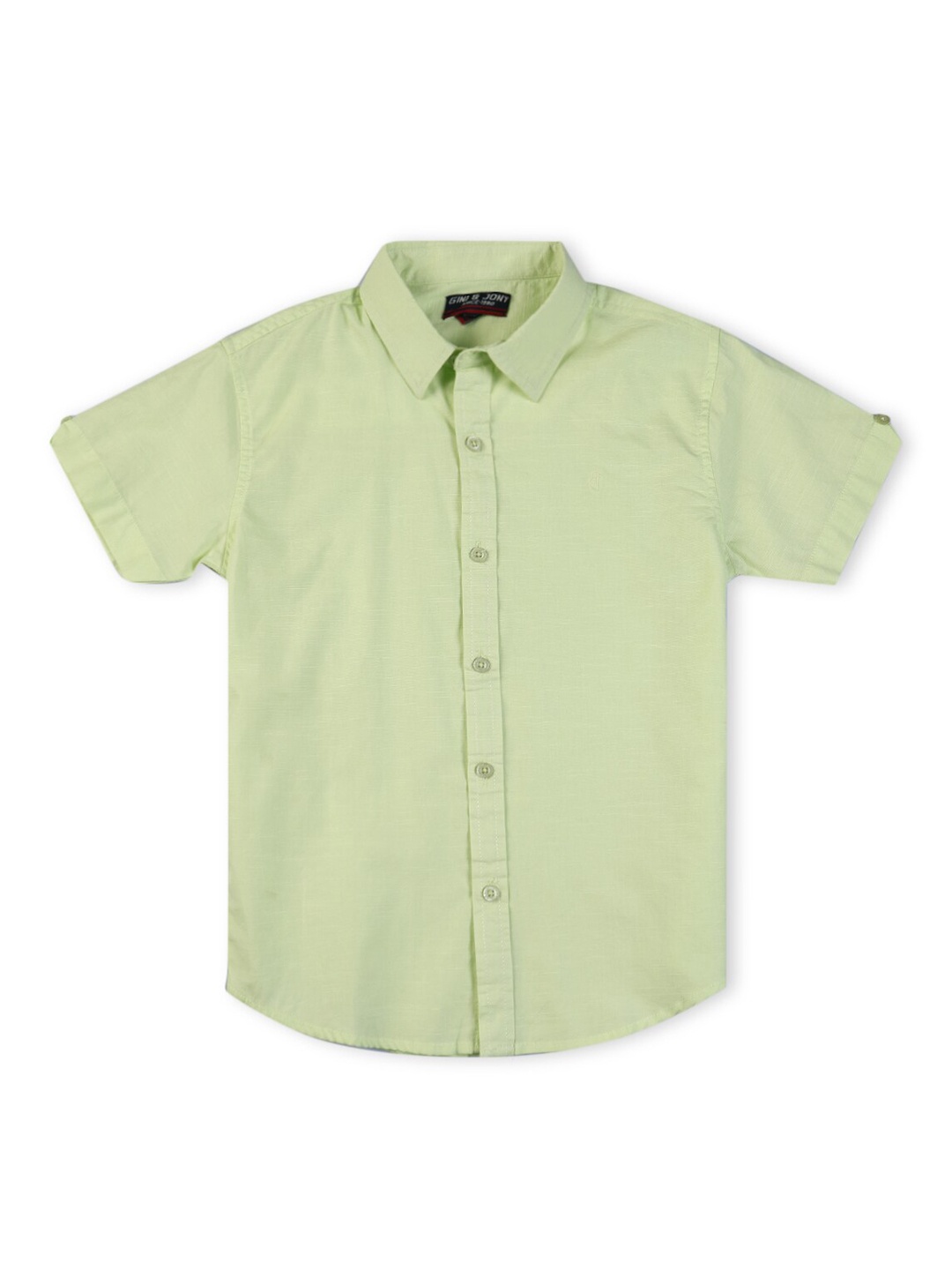 

Gini and Jony Boys Cotton Casual Shirt, Sea green