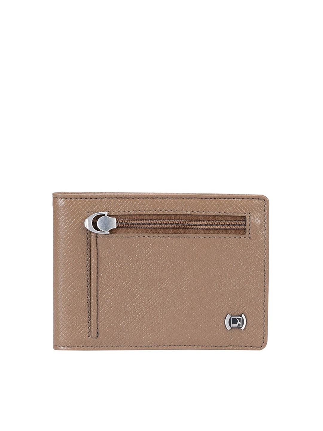 

Da Milano Textured Leather Money Clip, Brown