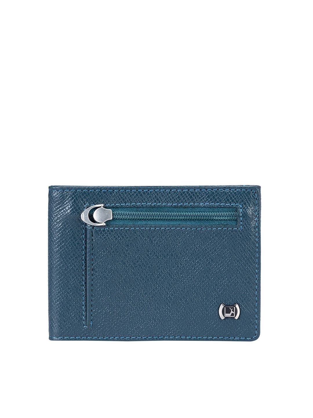 

Da Milano Textured Leather Money Clip, Blue