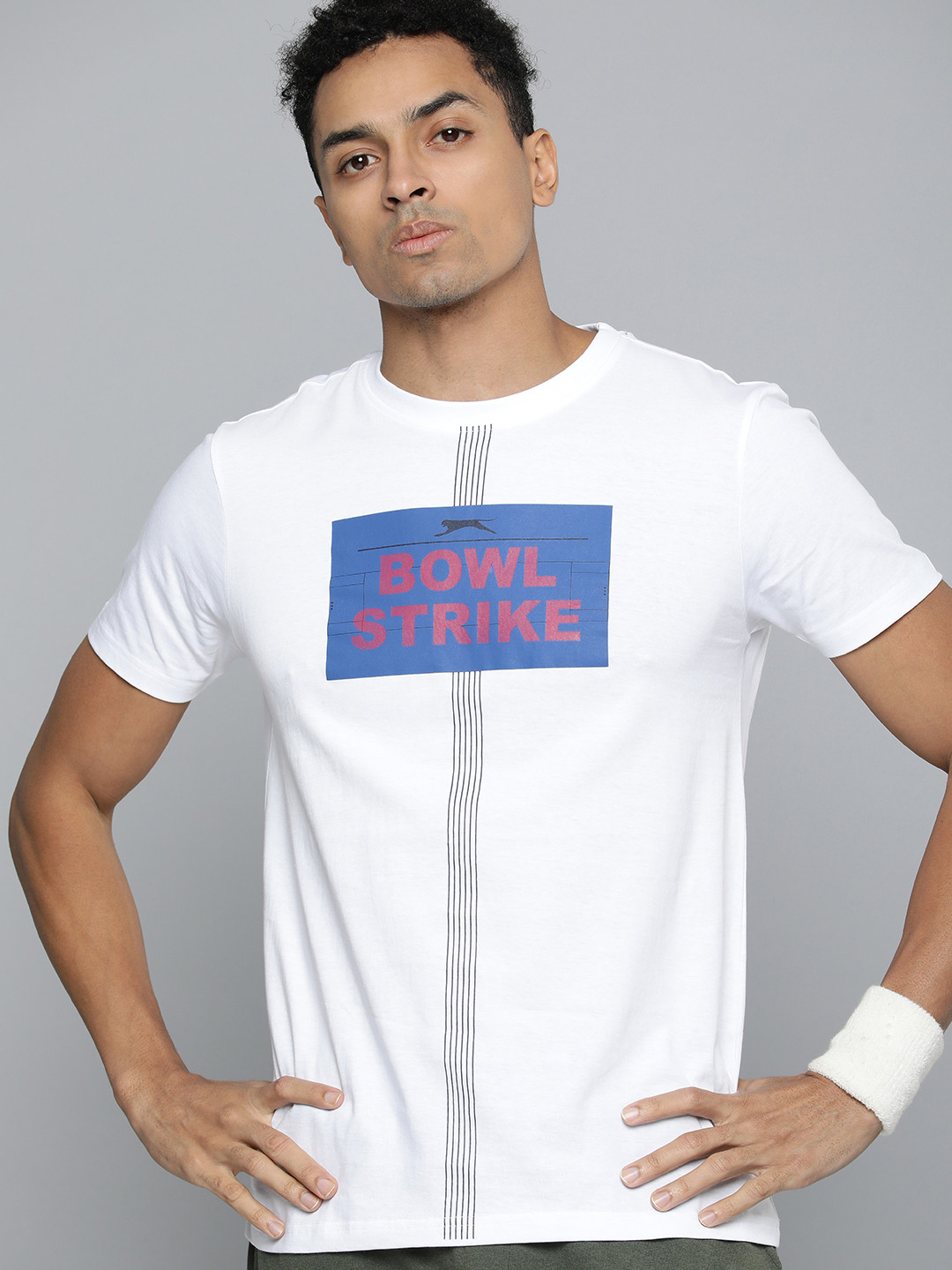 

Slazenger Men Typography Printed Regular Fit T-shirt, White