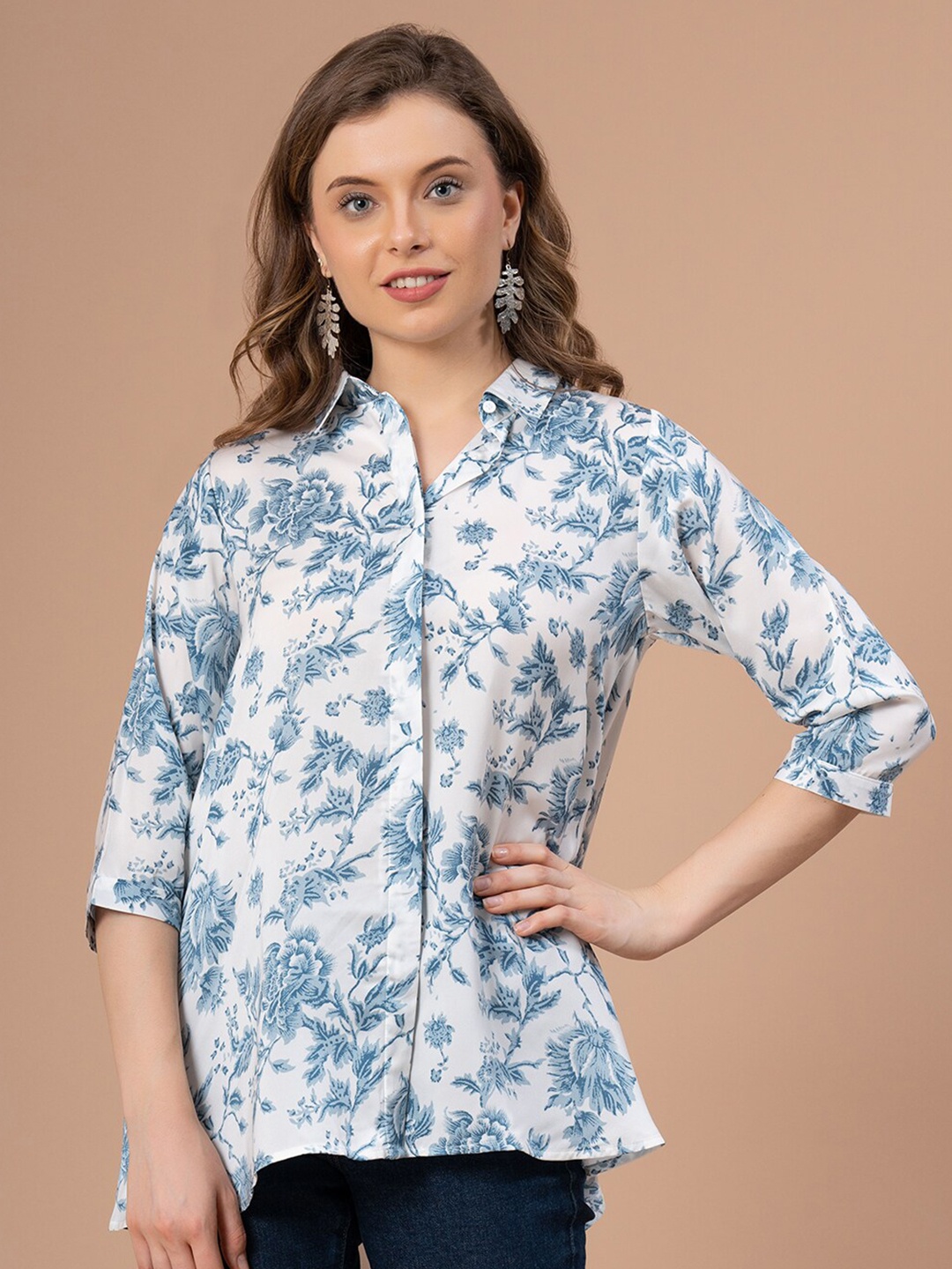 

Mode by Red Tape White Floral Printed Top
