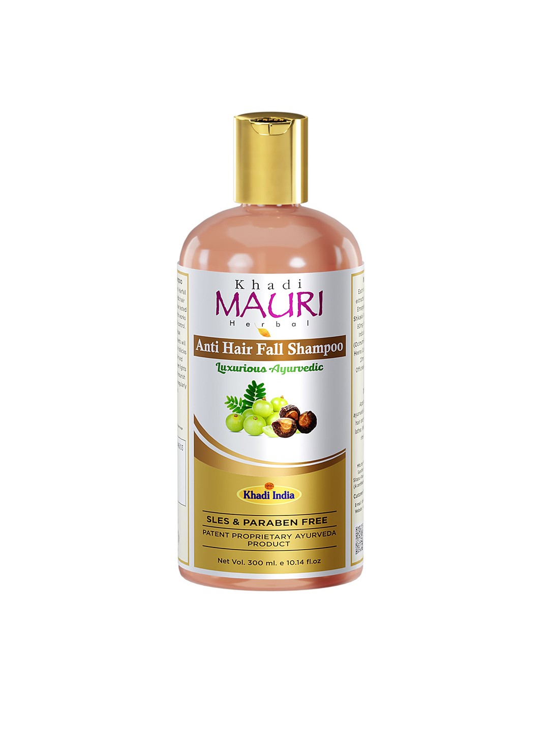 

Khadi Mauri Herbal Luxurious Ayurvedic Anti Hair Fall Shampoo - 300 ml, Brown
