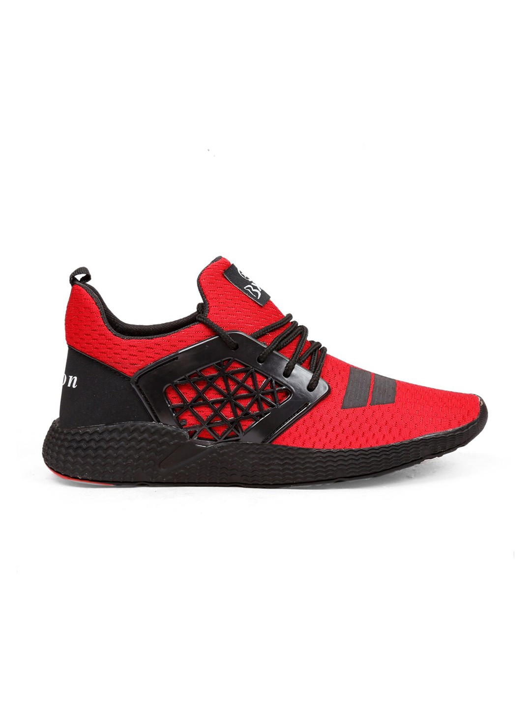 

Bxxy Men Mesh Running Non-Marking Shoes, Red