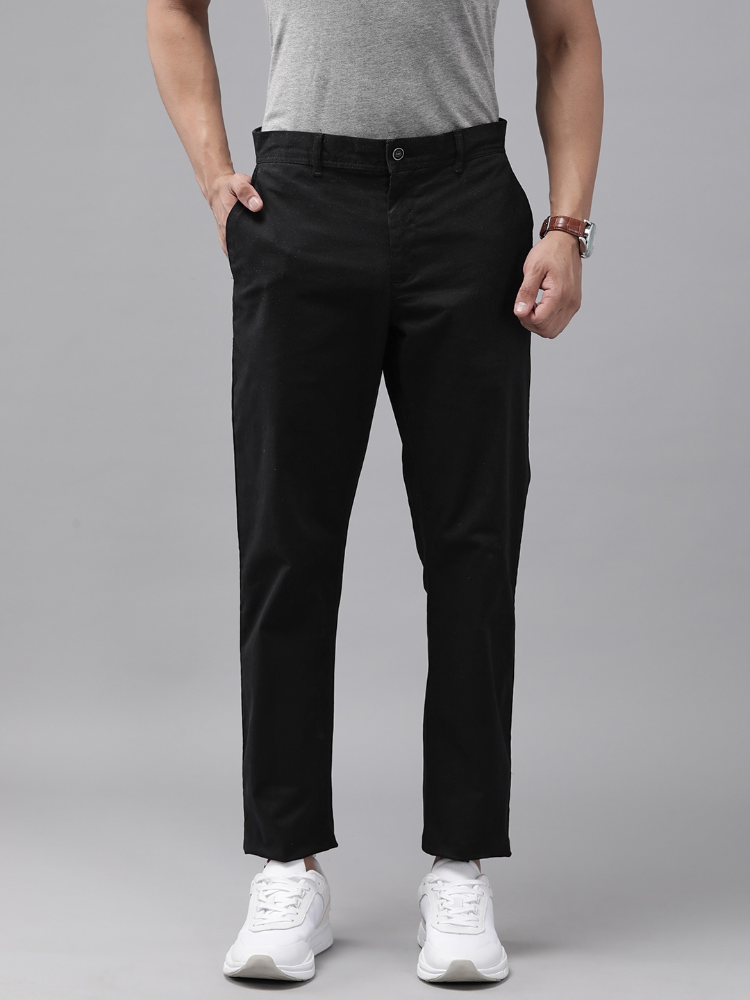 

Blackberrys Men B95 Slim Fit Chinos, Black