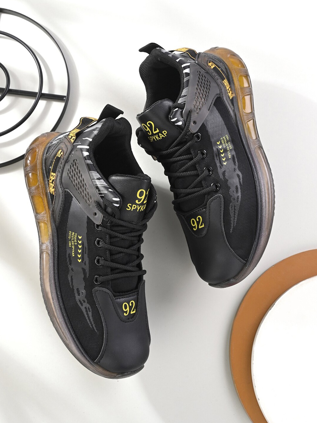 

SPYKAR Men Walking Non-Marking Shoes, Black