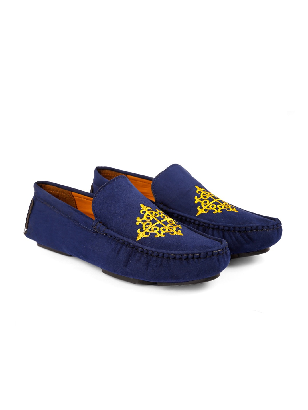 

Bxxy Men Embroidered Loafers, Blue