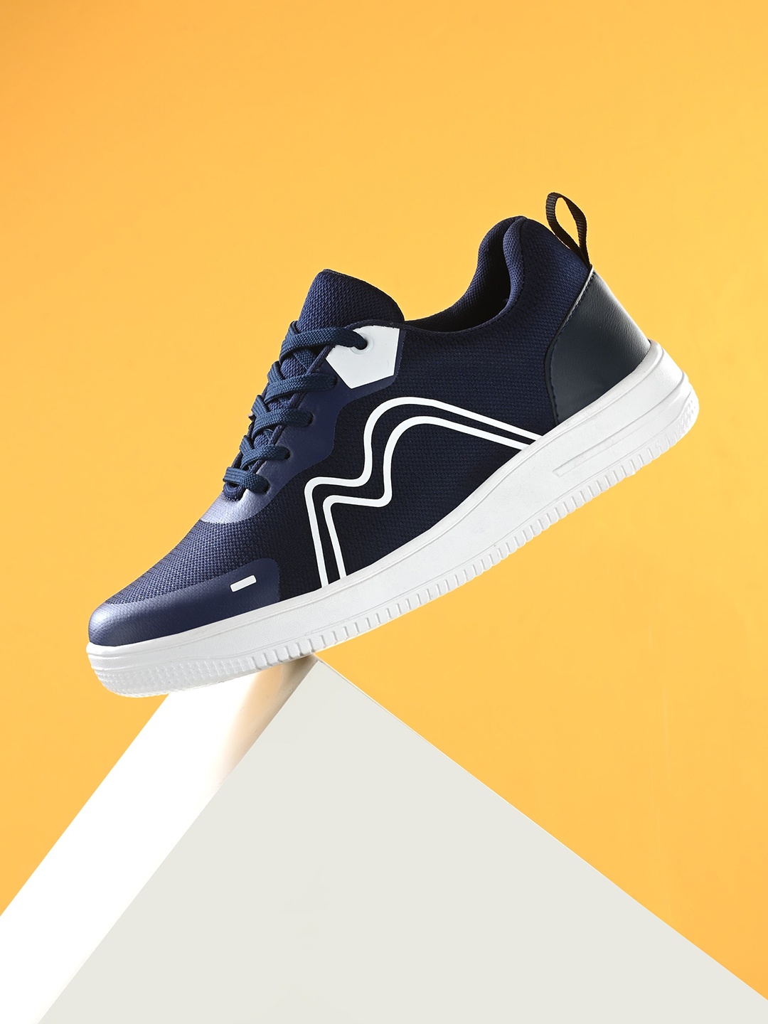 

Giorgio Men Woven Design Lightweight Sneakers, Navy blue