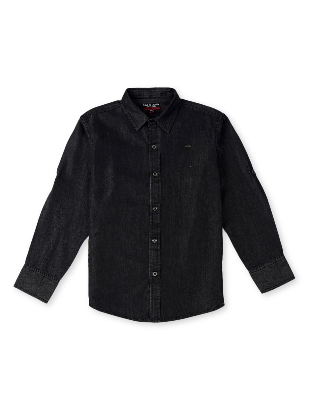 

Gini and Jony Boys Casual Denim Shirt, Charcoal