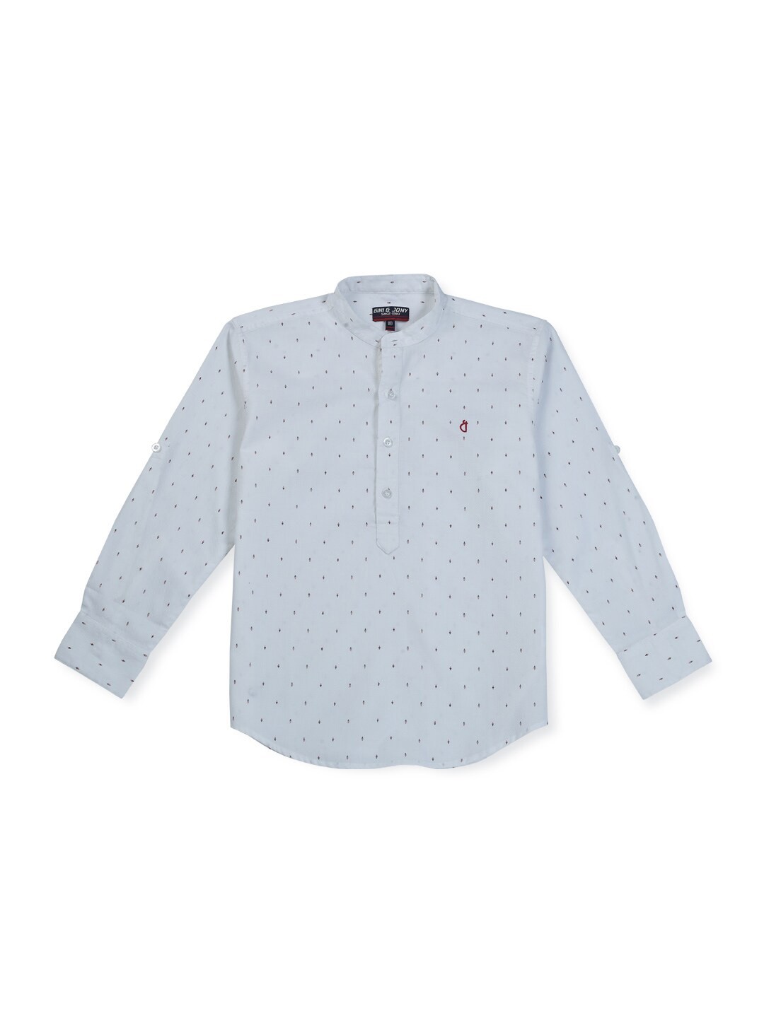 

Gini and Jony Infant Boys Ditsy Printed Opaque Casual Shirt, Blue