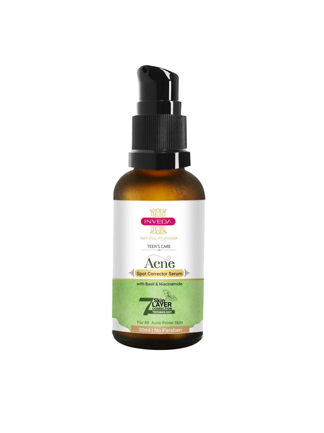 

Inveda Acne Spot Corrector Serum for Teenagers, Transparent