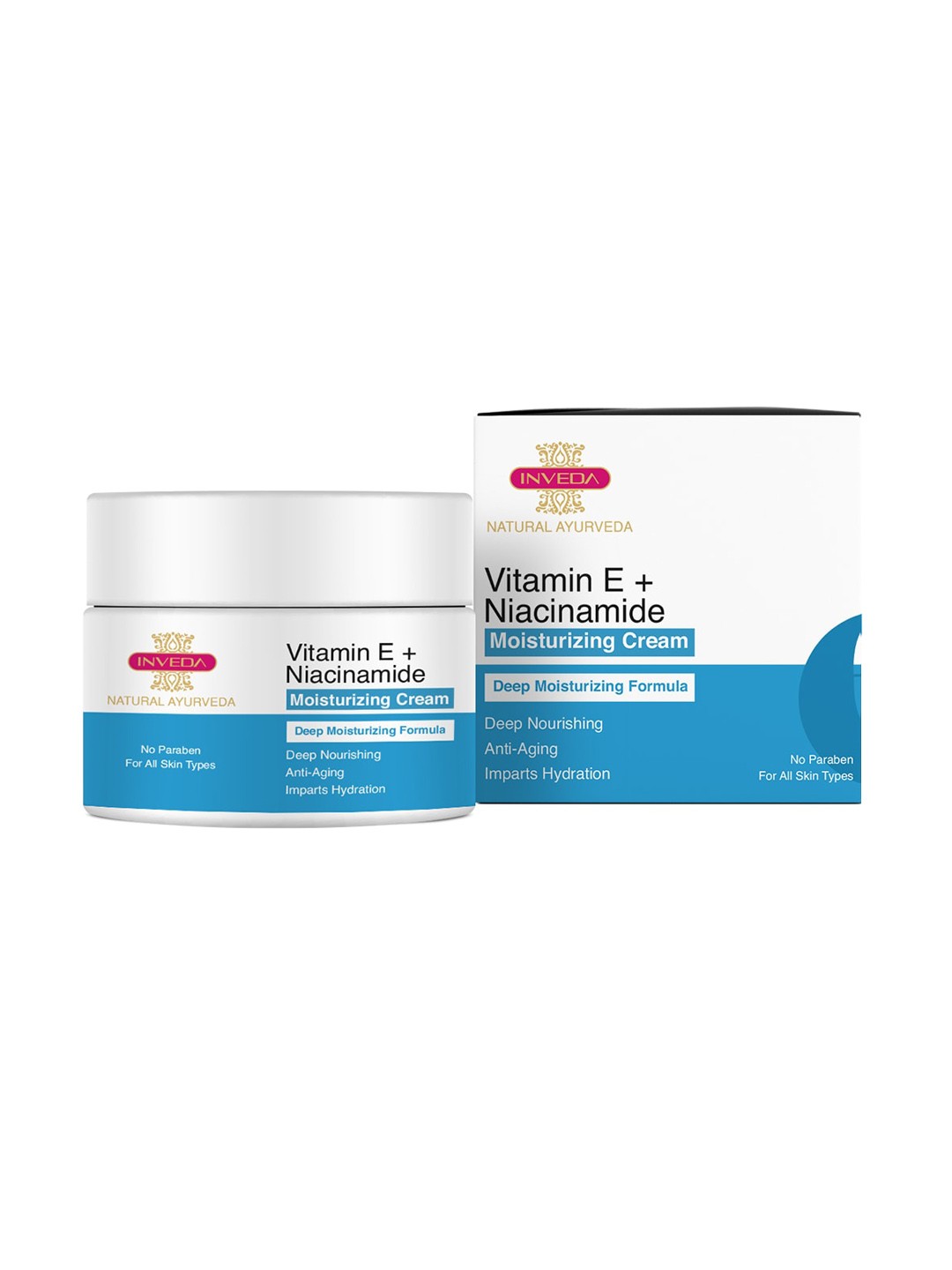 

Inveda Vitamin E & Niacinamide Moisturizing Cream, White