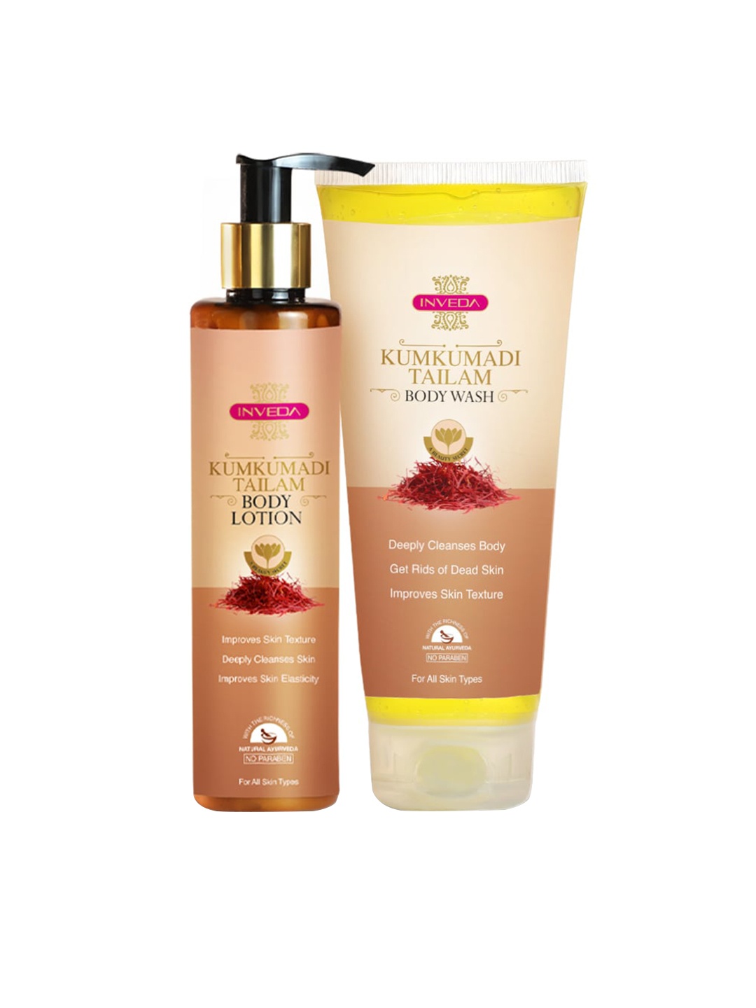 

Inveda Kumkumadi Tailam Body Care Combo, Mustard