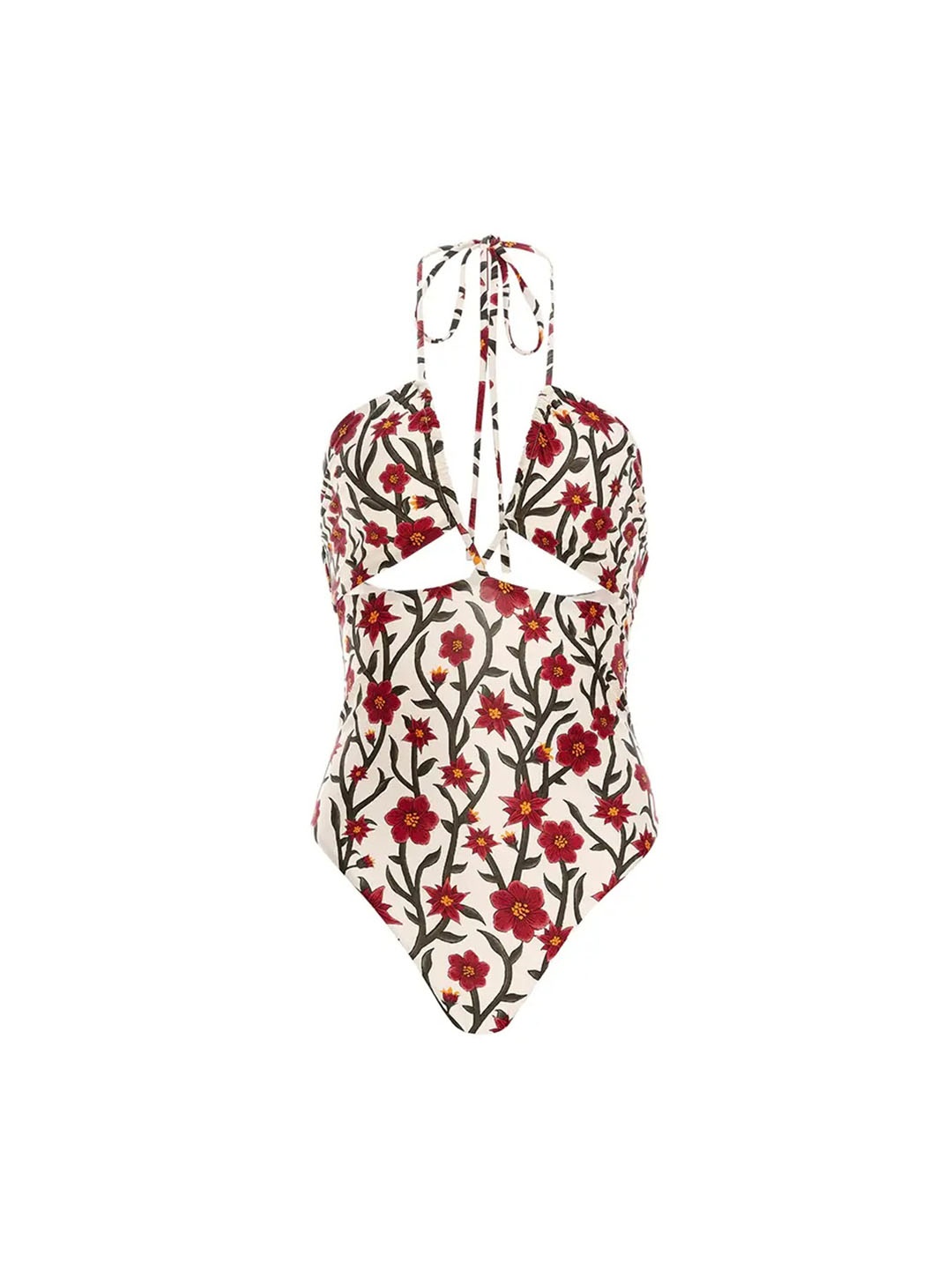 

FancyPants Floral Printed Swim Bodysuit, White